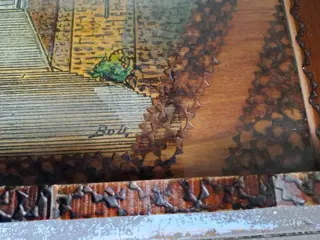 Dienblad " Monument de la Victoire " - Hout, litho