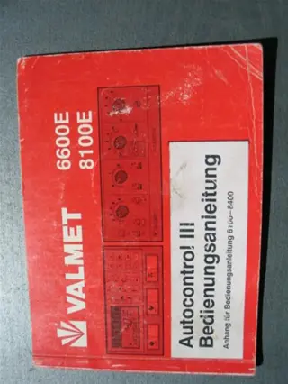 Manual Valmet 6000-8400