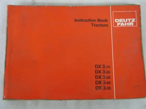 Manual Deutz DX 3.10 / 3.30 / 3.50 / 3.60 / 3.65