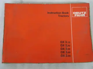 Manual Deutz DX 3.10 / 3.30 / 3.50 / 3.60 / 3.65