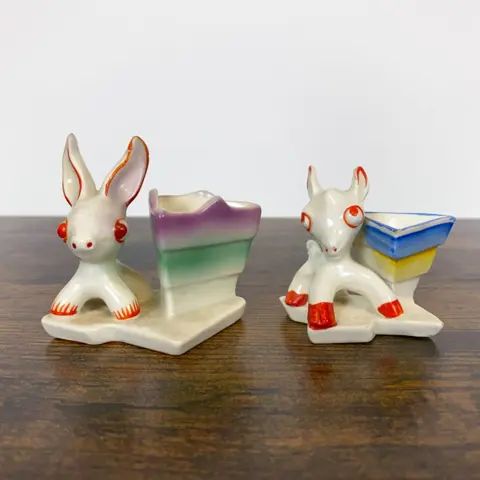 Set van 5 zeldzame vroege Goebel-beeldjes - TMK1 - Porselein