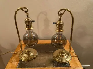 nachtlamp abat jour (2) - Messing