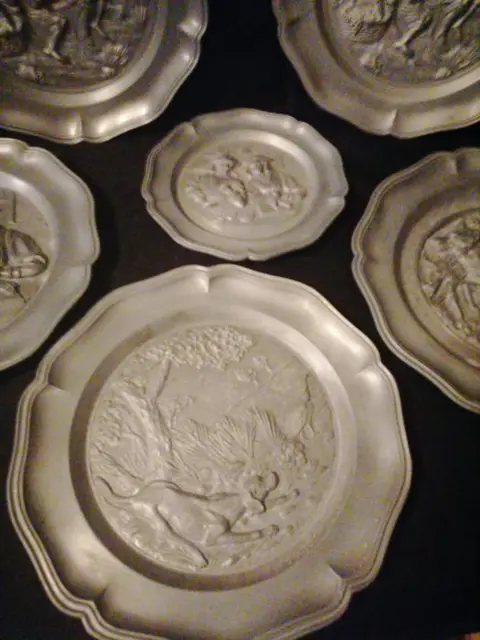 Engel mit Trompete - unbekannt - Wandplaat (8) - Art Deco - Tin