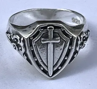 zilver 925 Ring Tempeliersridderzwaard - .925 zilver