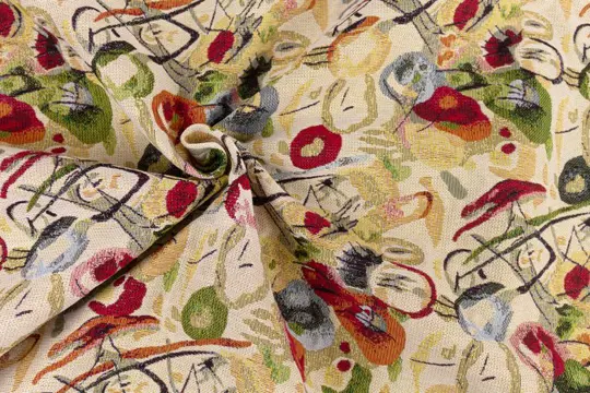 5.00 x 1.40 METER!!!! Kandinsky-stijl Geweldige gobelin-stof - Katoen, ander - 21e eeuw