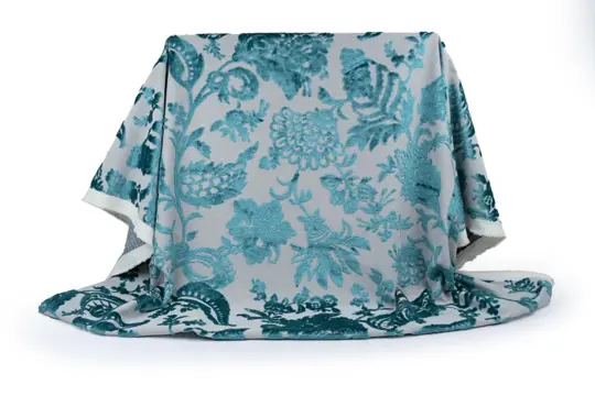 4.90 x 1.40 meter !! Geweldig 100% made in Italy jacquard fluweel - Katoen, ander - 21e eeuw