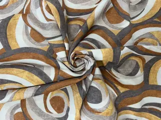 2 x 280 x 125cm - art deco cirkelstof - Katoen - 21e eeuw