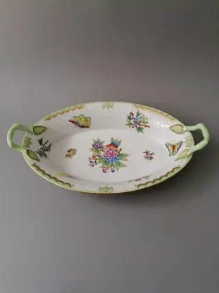 Rare Herend Queen Victoria bread basket - Herend - Brood mand - Porselein