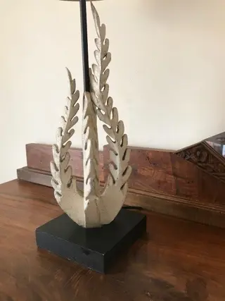 Tafellamp (1) - Hout, metaal