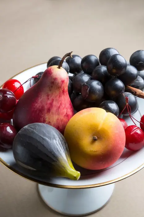 Set van 17 decoratieve vruchten in Carrara-marmer - Marmer