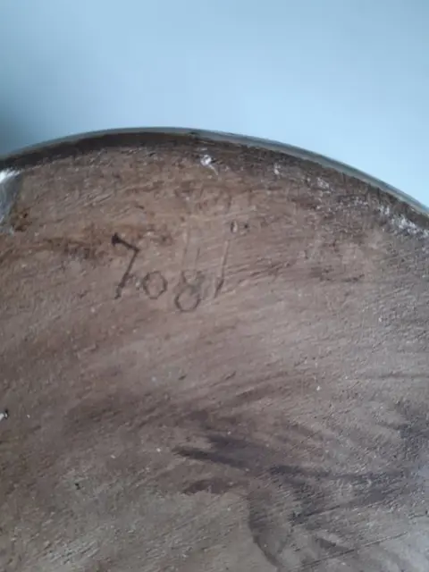 Handpainted Porselein - Lampvoet met Zeilschip (1) - Keramiek / Aardewerk