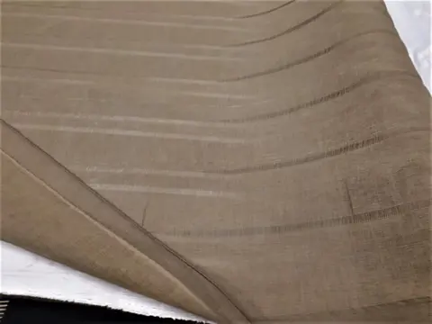 Tortelduif Linnen draad stof gesneden 600 x 300 cm - Linnen en polyester - 21e eeuw