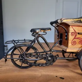 model bakkersfiets bakfiets (1) - Hout, Staal