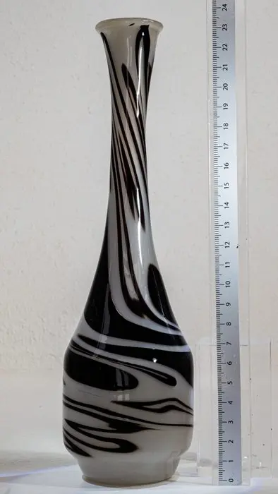 Kurt Wallstab - Artistieke Studio Glazen Vaas - Gesigneerd - Hoogte 24 cm - Glas