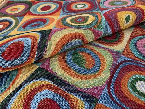 5,00 x 1,40 meter!!! Elegante veelkleurige gobelin stof (1) - Hars/polyester, Katoen - 21e eeuw