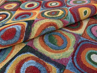 5,00 x 1,40 meter!!! Elegante veelkleurige gobelin stof (1) - Hars/polyester, Katoen - 21e eeuw