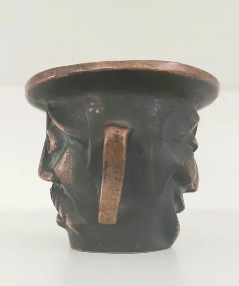 J.P Le Verrier - Authentieke pot-Asbak-kandelaar- (1) - Brons