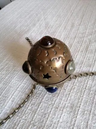 Lampion - Glas, Messing