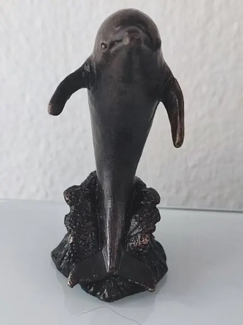 Dolfijn - Brons (verguld/verzilverd/gepatineerd/koud geschilderd)