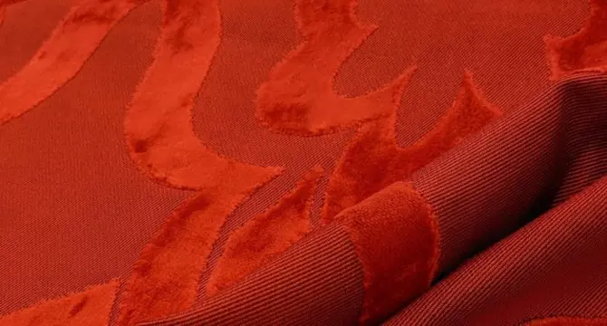 Damasco Rubelli Venezia voor Club House hoge grammage - 502 X 145 CM - Katoen, Zijde, Viscose - 21e eeuw