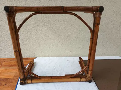 Salontafel - Bamboe en glas