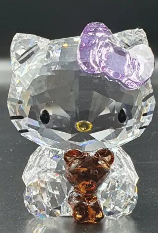Swarovski - Hello Kitty met beer 1096879 - Hebi de slang 5004618 - in doos (2) - Kristal