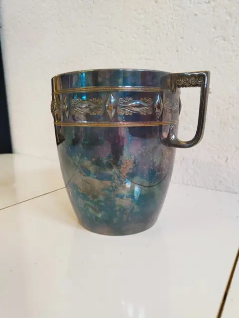 Wijnkoeler, Breng ijs - Empire - verzilverd