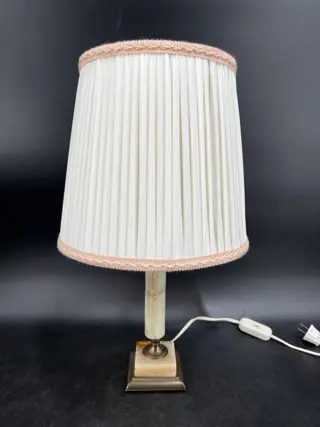 Tafellamp - Empirestijl - Katoen, Onyx