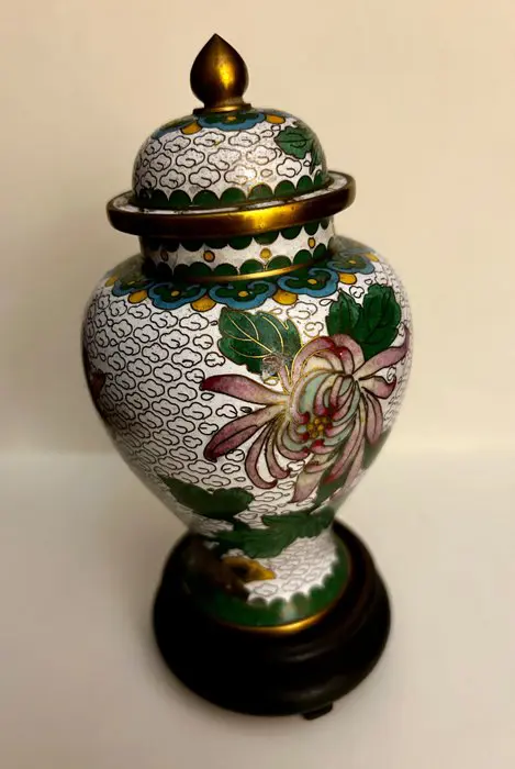 Vaas met deksel (1) - Messing