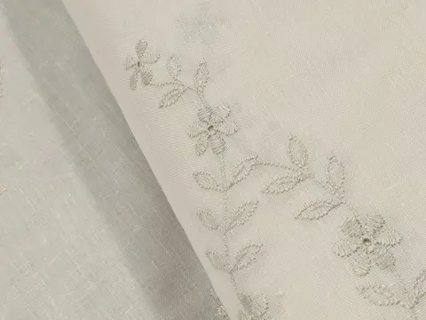 Puur vintage linnen met borduurwerk made in Madeira - 505 x 165 cm - Linnen - jaren 70