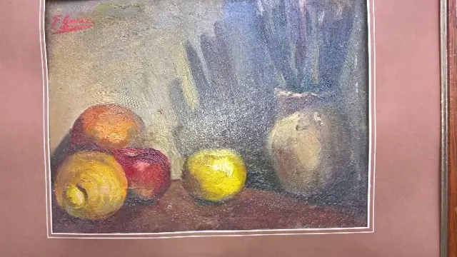 Gimeno " bodegon ''oil on card