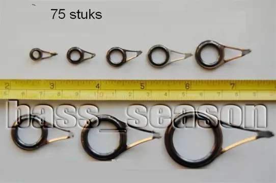 75 X DubbeleTitanium werphengel ogen **