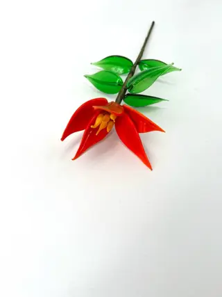 Bloem van Muranoglas - Glas