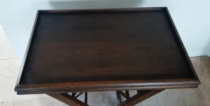 Dienbladtafel (bijzettafel) (1) - Hout (Eik)