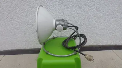 Warmtestraler van email.....Maybaum Straletta...type 720 F - 1500 watt en 220 volt waarschijnlijk (1) - Metaal waarschijnlijk blik?