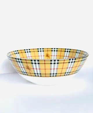 Burberry - Grote kom - Fine Bone China - Thistle Plaid Haymarket England - Fijn Bone China