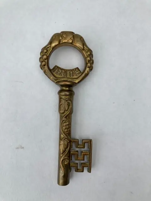 Fraaie brons gegoten en gesmede sleutel (1) - Art Deco - Brons