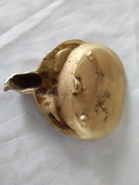 Schitterende "Lutin" lege zakken en peuter asbak. Massief brons (2) - Brons