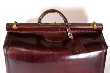 Vintage reistas - Leer - messing