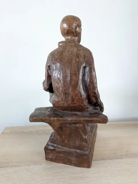 Zittende man - Hout (Eik)