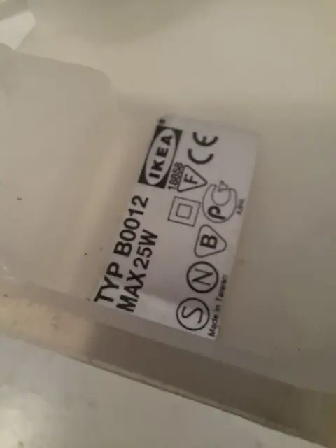 Ikea - table lamp ice cube (2) - Scandinavisch design - Glas, Plastic