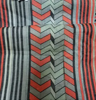 Prachtige stof in Afrikaanse wasstijl, gemaakt in Italië 515x155cm - Katoen, katoen mix - Eind 20e eeuw