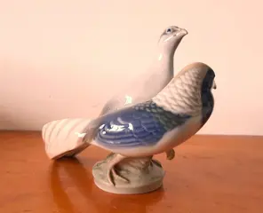 A. Nielsen - Royal Copenhagen - Twee fazanten - beeldje nr. 862 - Porselein