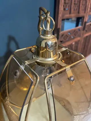 Hanglamp - Art Nouveau - Glas (glas-in-lood)