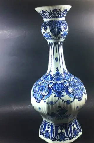 P.v.Dort - Porceleyne Fles - Super grote knobbelvaas, 59 cm, 1958 - Aardewerk