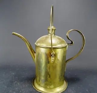 Vintage koperen petroleumkan jaren 30-40 - Koper