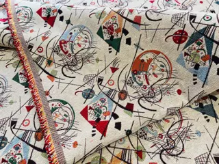 5,00 x 1,40 meter!!! Elegante veelkleurige gobelin stof (1) - Hars/polyester, Katoen - 21e eeuw