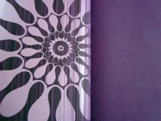 Retro paars vlies behang 27