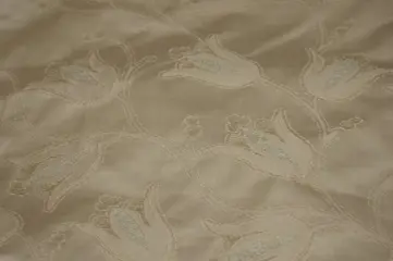 300x140 cm - Moderne Lampas Tulips-stof van SanLeucio 1789 - Katoen, chenille, viscose - 21e eeuw