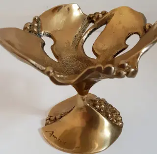 Amadeo - Dish (1) - Art Deco - bronze, glass, brass